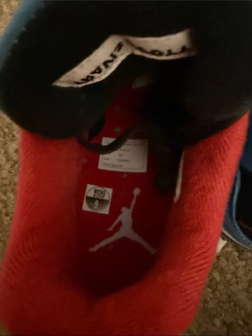 Jordan Men’s Sneakers in Light Blue, Red & Black